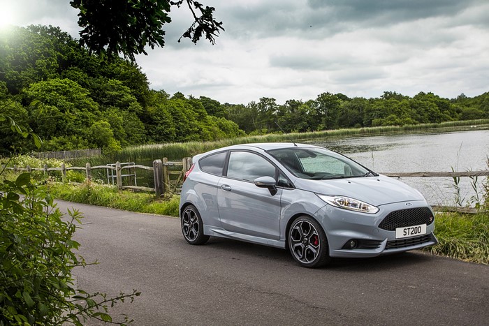2016 Ford Fiesta ST200 parked by a lake