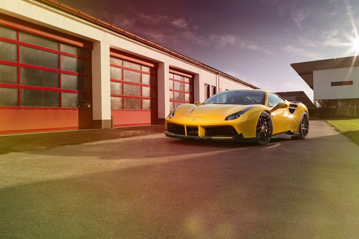 Yellow Novitec Rosso 488 GTB Ferrari