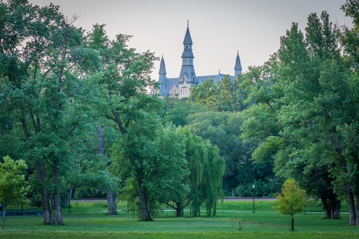 Mackay Hall of Park University in English Landin Park, Missouri, USA