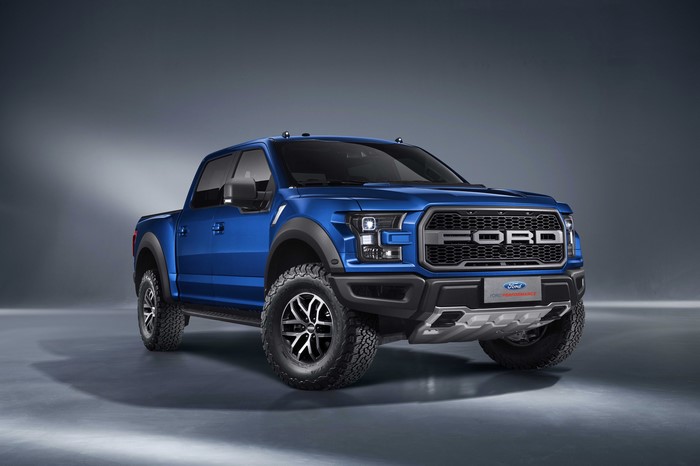 Blue 2017 Ford F-150 Raptor