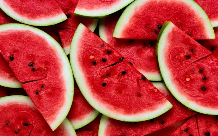 4K Watermelon Slices Closeup Texture