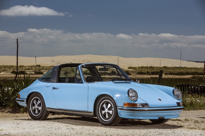 Light Blue 1971-73 Porsche 911 S 2.4 Targa