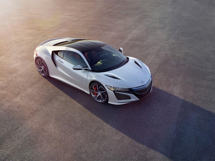 White 2016 Honda NSX