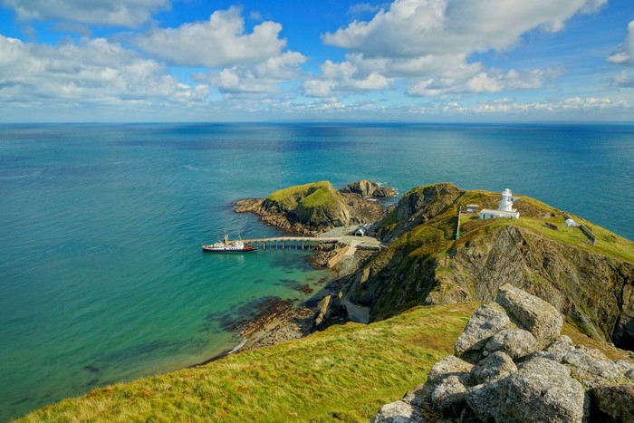 Lundy Island Lighthouse, Devon, England