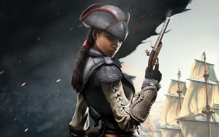 Assassin's Creed 4 Black Flag pirate with pistol