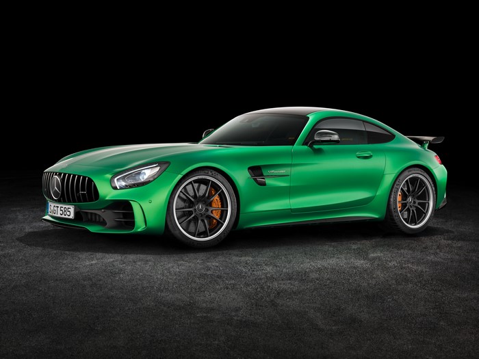 Green Mercedes-Benz AMG GT3 C190