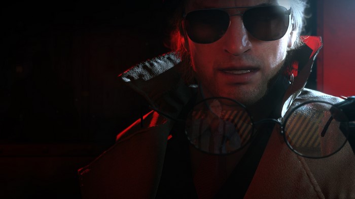 4K Solid V from Metal Gear wearing glasses