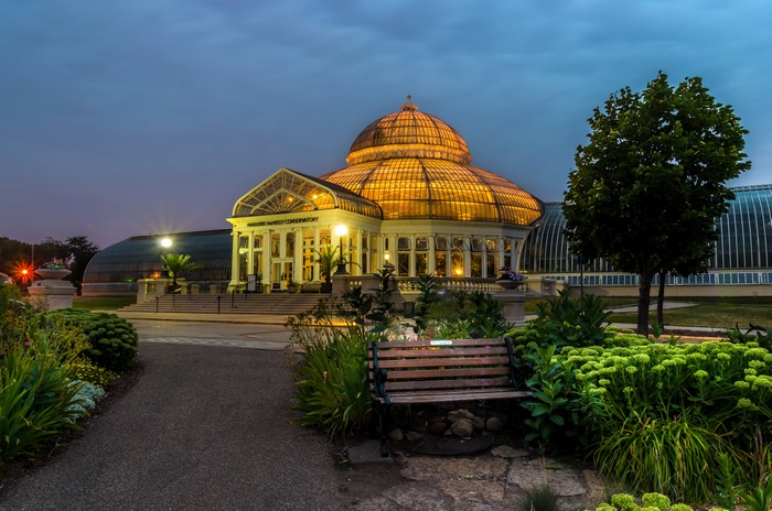 Minnesota Marjorie McNeely Conservatory at Night