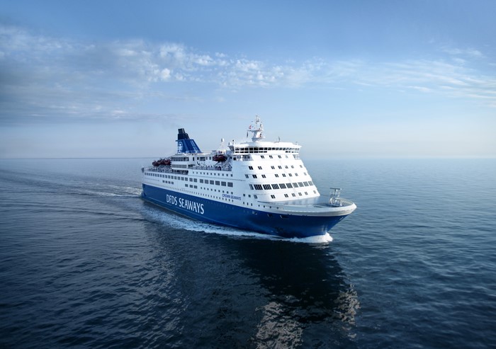 DFDS Seaways Cruise Ferry Crown Seaways on the Sea
