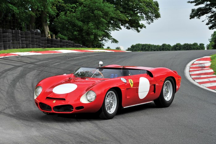 1962 Ferrari 268 SP race car on track