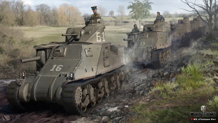 M3 Lee tanks from World of Tanks by Nikita Bolyakov