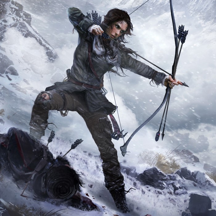 Lara Croft from Rise of the Tomb Raider with bow