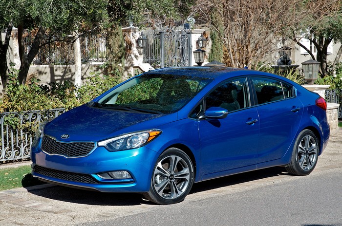 Blue Kia Forte Sedan