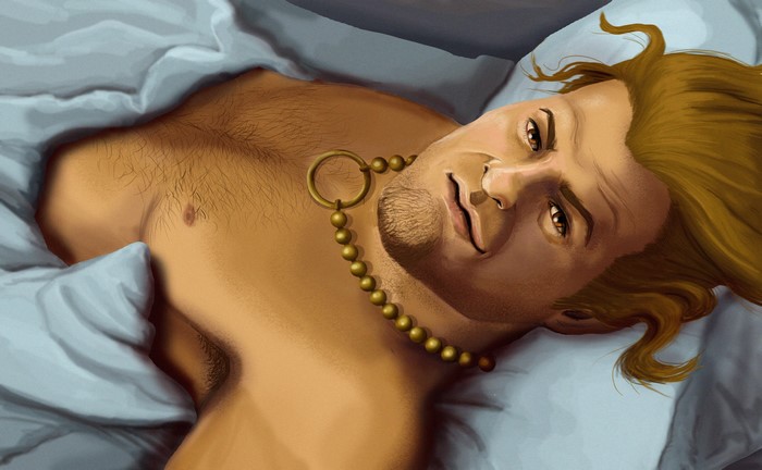Varric Tethras from Dragon Age