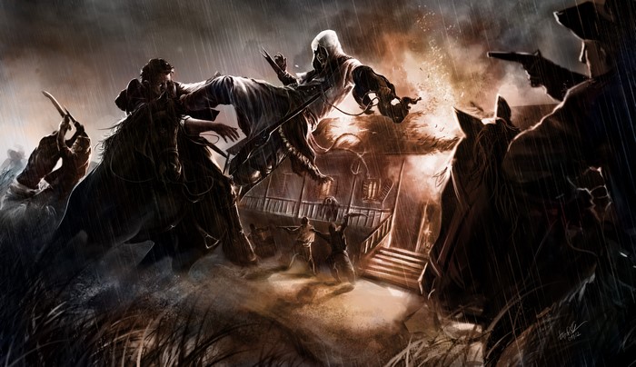 Assassin's Creed Warriors Fighting in the Rain