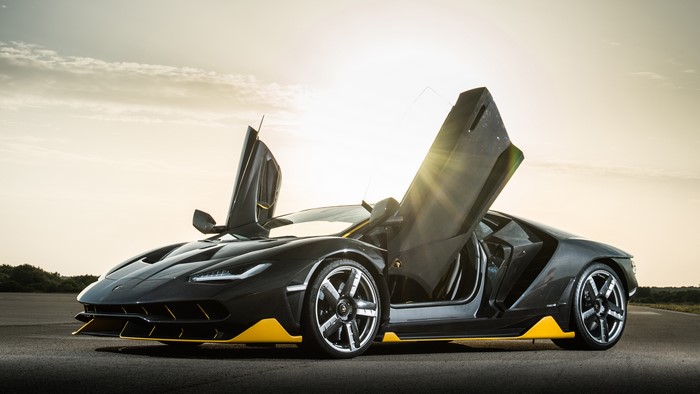 Lamborghini Centenario Coupe with opened doors