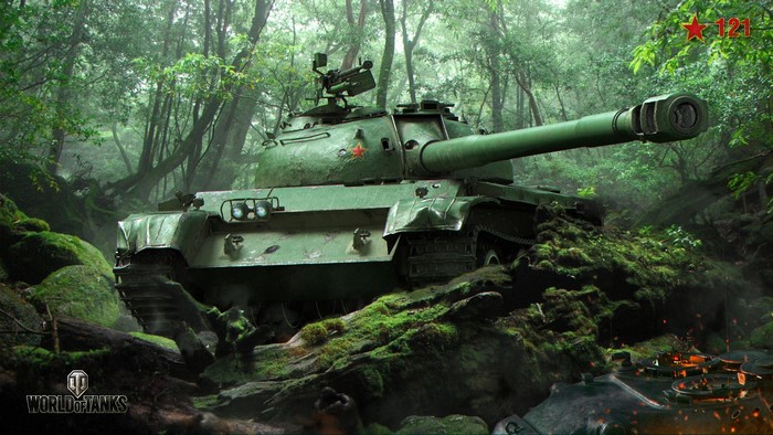 Chinese Type 59 Tank in a Forest - World of Tanks