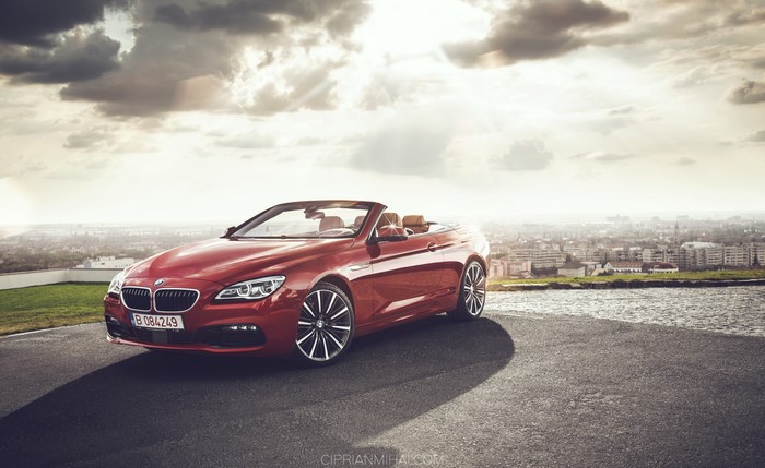 Red BMW 640 Cabriolet
