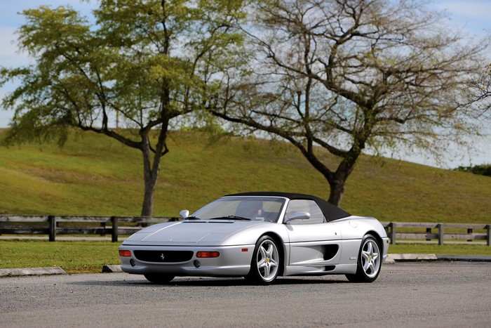 Silver 1995-1999 Ferrari F355 Spider convertible
