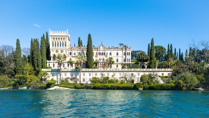 Isola del Garda, Italy, a grand villa on the coast