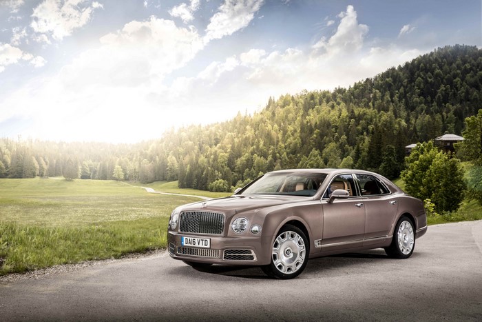 Bentley Mulsanne on a scenic road