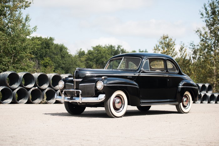 1941 Mercury Eight Coupe parked outdoors