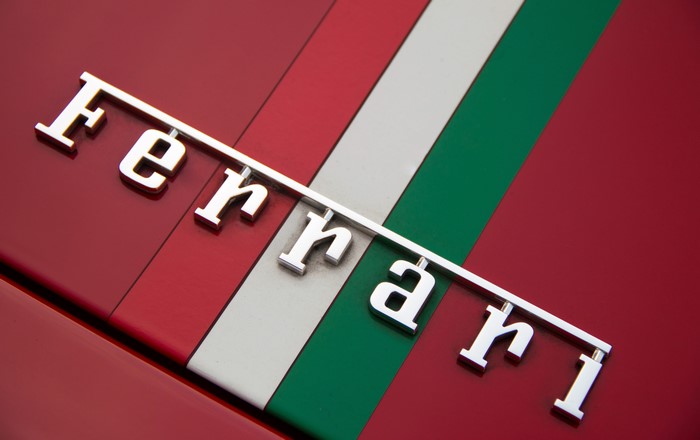 Ferrari Logo Emblem Closeup