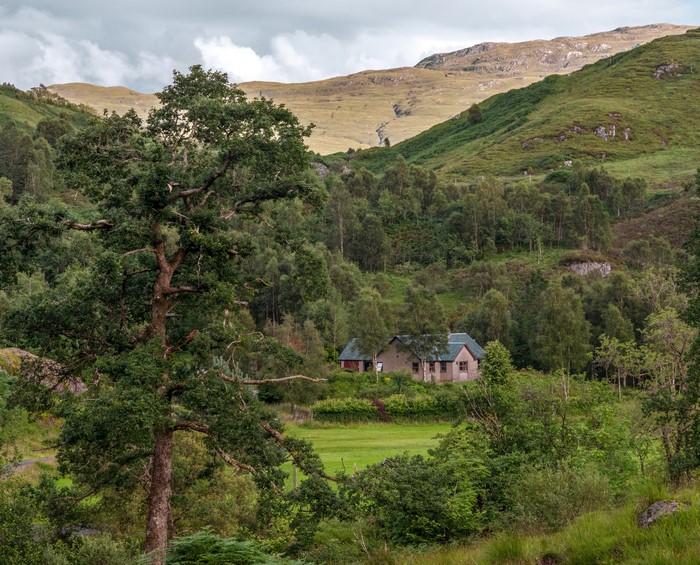 Glenfinnan house in the Scottish Highlands