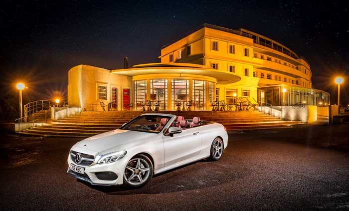 Mercedes-Benz AMG C-Class Cabriolet A205 at Night