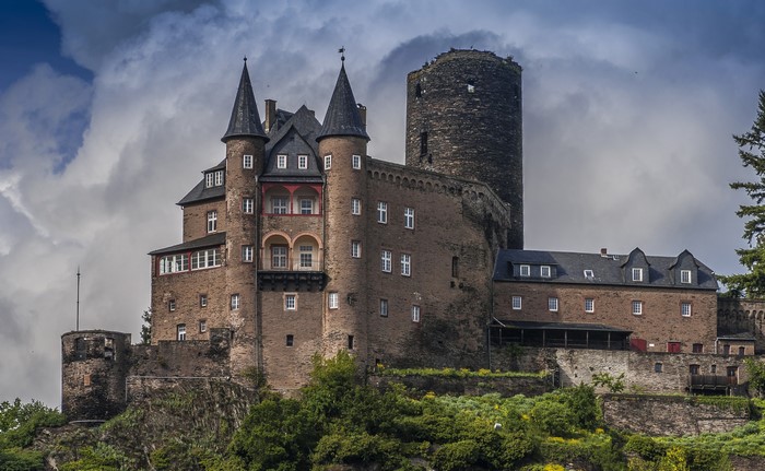 Burg Katz castle on a hill in Germany