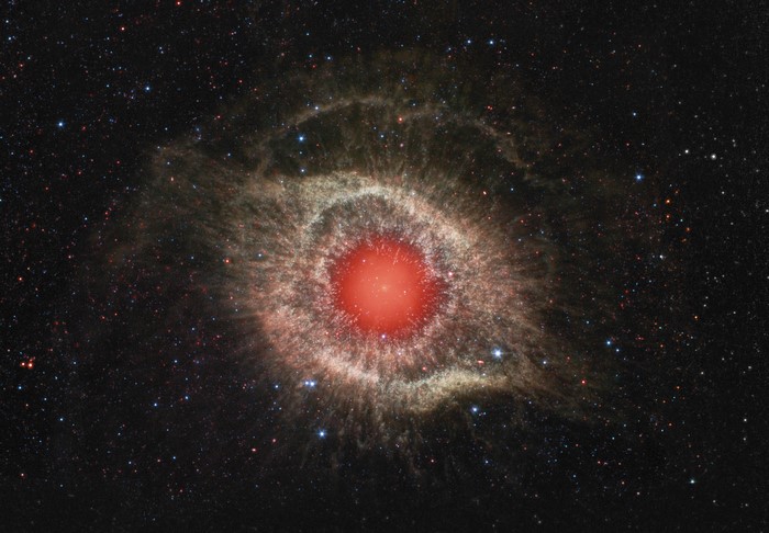 4K NGC 7293 Helix Nebula in Space