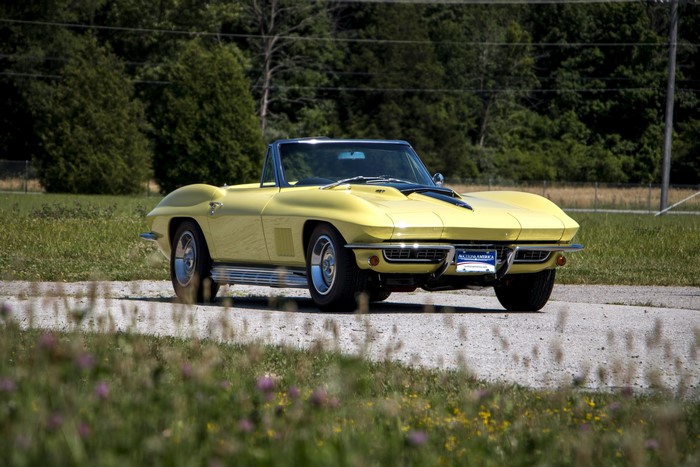 Yellow 1967 Chevrolet Corvette Sting Ray Convertible