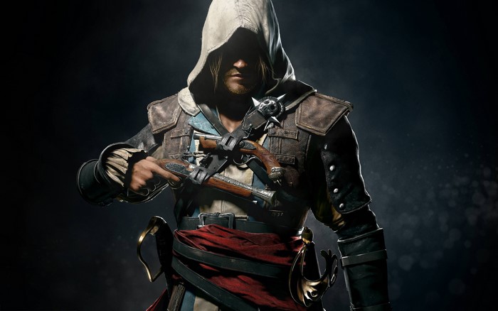 Edward Kenway from Assassin's Creed 4 Black Flag with pistols