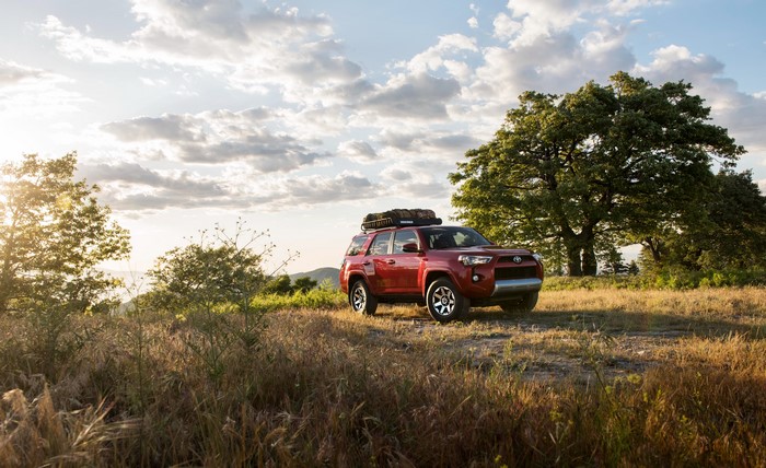 Red 2017 Toyota 4Runner TRD Off-Road SUV