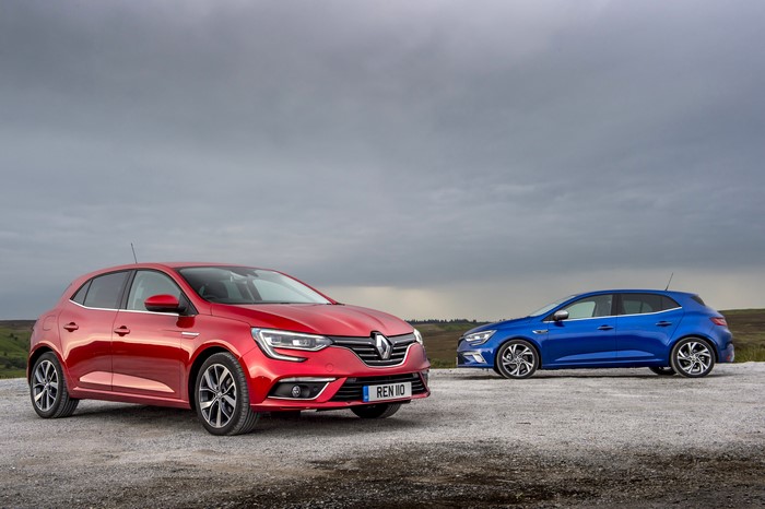 Two Renault Megane cars