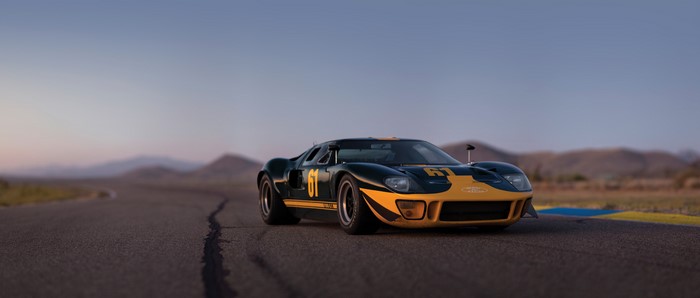 1966 Ford GT40 on a race track