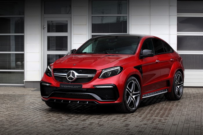 Red Mercedes-Benz GLE Coupe Inferno by Topcar