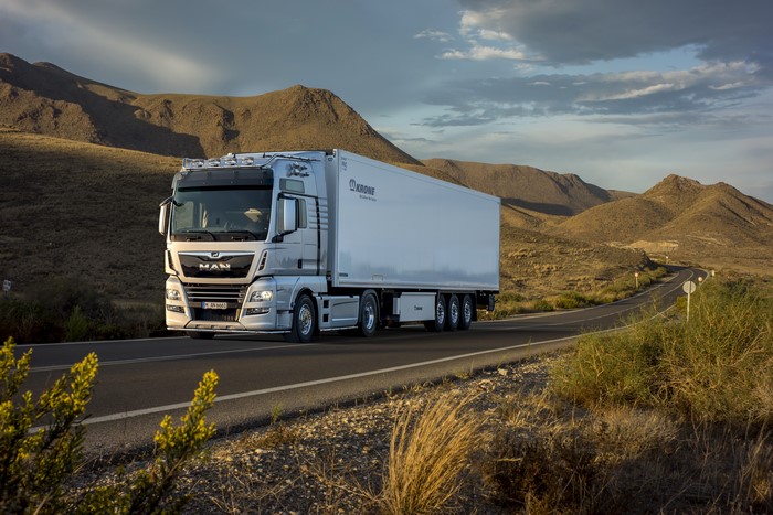 MAN SE Truck on a Road