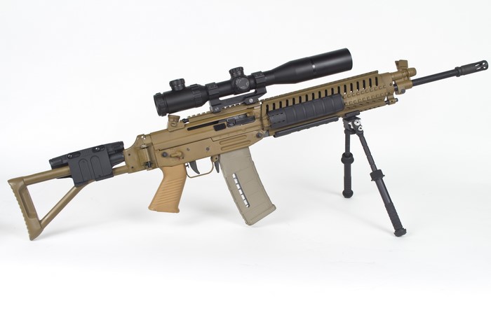 SG 540 assault rifle with scope and bipod