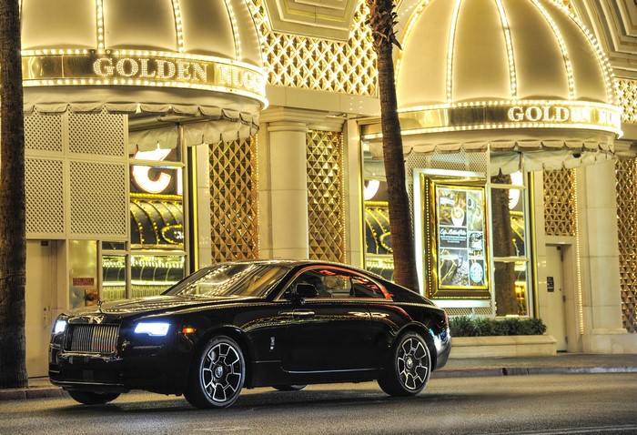 Black Rolls-Royce Wraith Black Badge at Golden Nugget