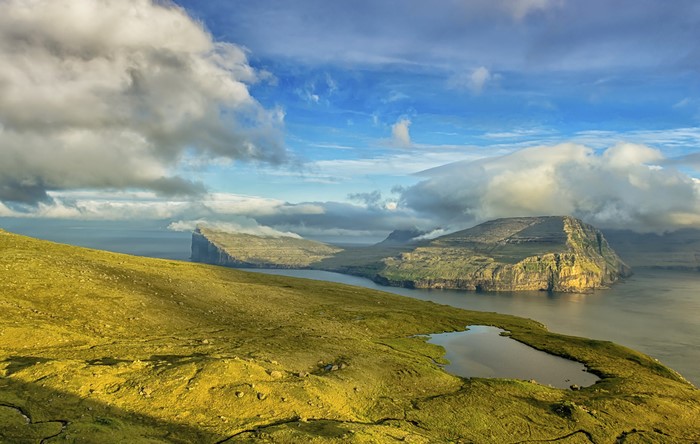 4K Klaksvik Faroe Islands Coast Scenery