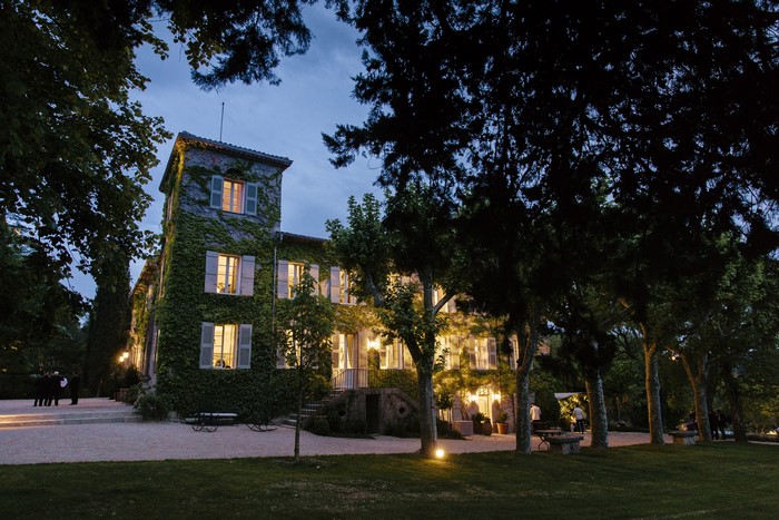 La Colle Noire Castle in France at Evening