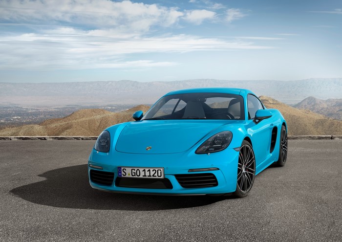 Porsche 718 Cayman S Metallic Light Blue