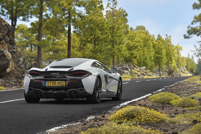 McLaren 570GT on a road