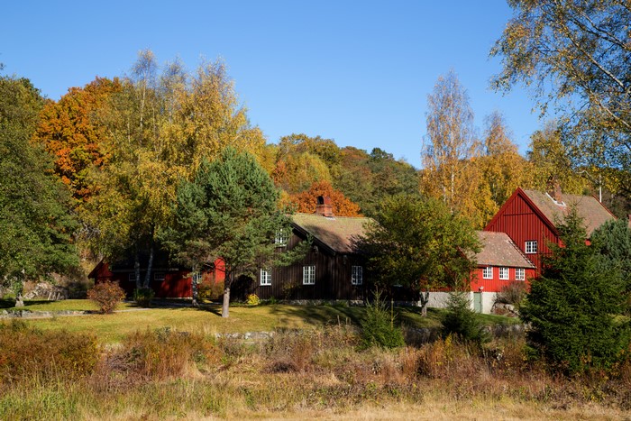 4K Houses and Trees in Sarpsborg, Norway