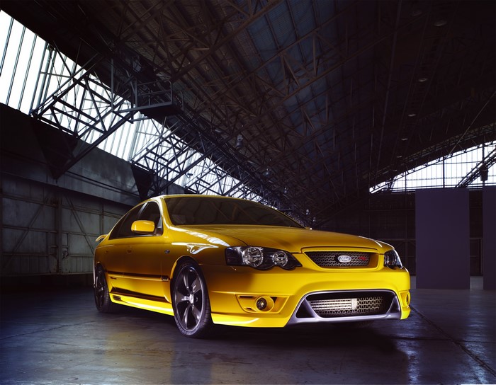 Yellow Ford FPV F6 Typhoon 2005 Falcon Australia
