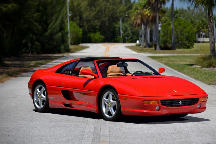 Red 1994 Ferrari F355 GTS Convertible