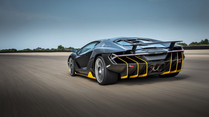Lamborghini Centenario Coupe, Black, Motion