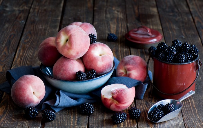 Peaches and Blackberries