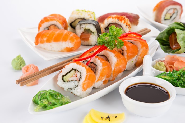Sushi and Chopsticks